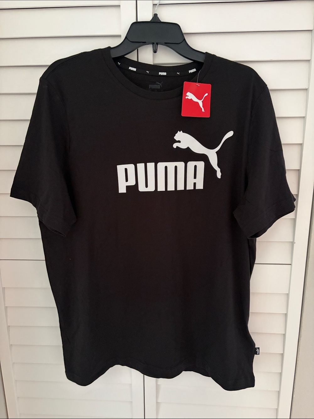 Puma ESS Logo Tee Men's Graphic Tee Black Large